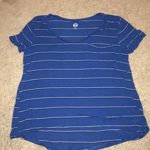 Comfy blue striped shirt